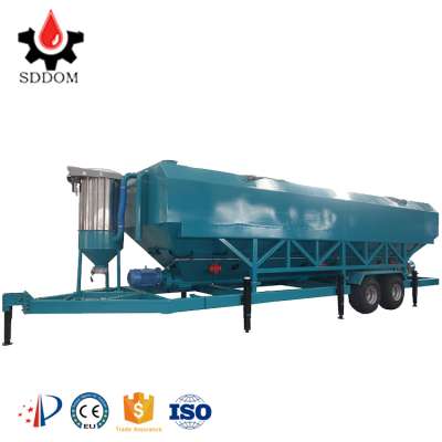 Truck trailer cement silo,mobile horizontal cement silo