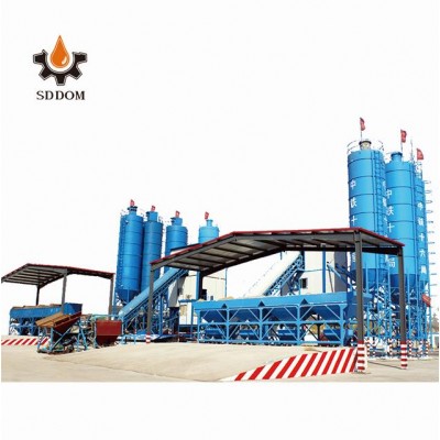 Hot sale HZS240 full-automatic ready mix soil cement mixing plant in stock