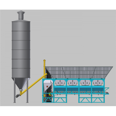 2017 new type of Dry Mixing Concrete Batching Plant for sale