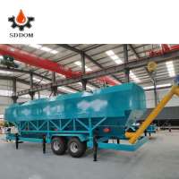 horizontal frame type cement silo with dust collector